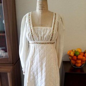 True VTG 1970's Bohemian-Chic Peasant Dress Gunne